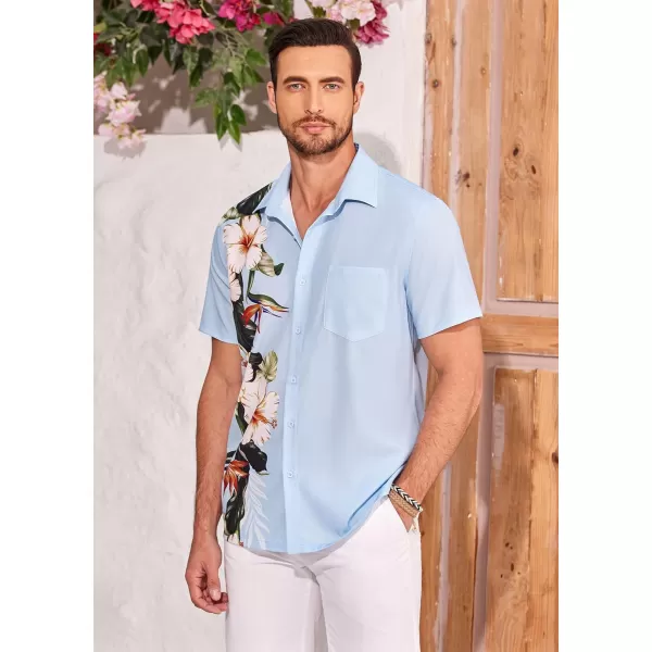 COOFANDY 2024 Hawaiian Shirts for Men Short Sleeve Button Up Tropical Summer Beach Shirt with Pocket