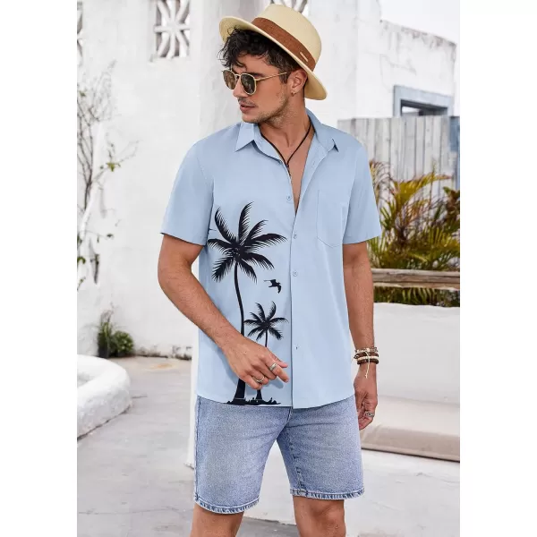 COOFANDY 2024 Hawaiian Shirts for Men Short Sleeve Button Up Tropical Summer Beach Shirt with Pocket