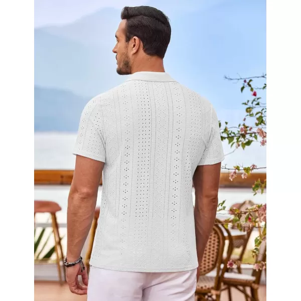 COOFANDY Mens Beach Shirt Short Sleeve Button Down Shirts Casual Cuban Collared Summer Vacation Tropical Shirts