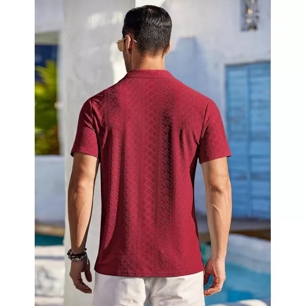 COOFANDY Mens Beach Shirt Short Sleeve Button Down Shirts Casual Cuban Collared Summer Vacation Tropical Shirts