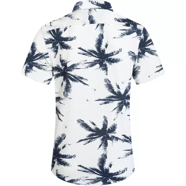 COOFANDY Men's Casual Linen Shirts Short Sleeve Button Down Shirt Summer Beach Tops