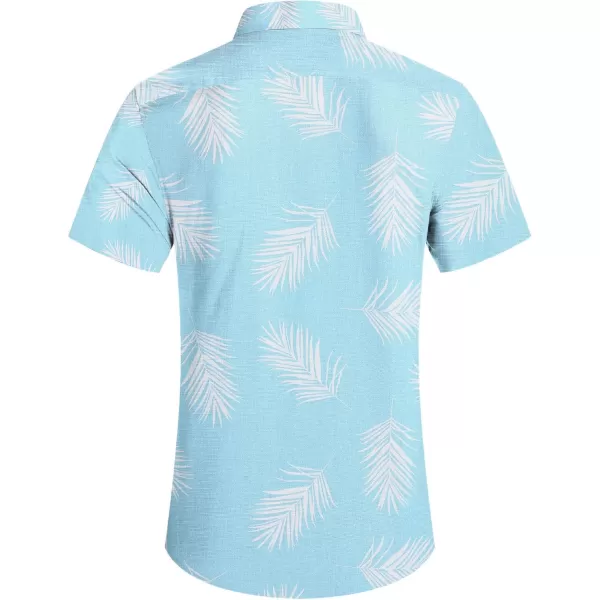 COOFANDY Men's Casual Linen Shirts Short Sleeve Button Down Shirt Summer Beach Tops