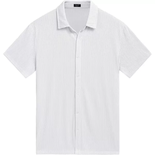 COOFANDY Men's Casual Shirts Short Sleeve Button Down Shirt for Men Wedding Beach Fashion Shirt