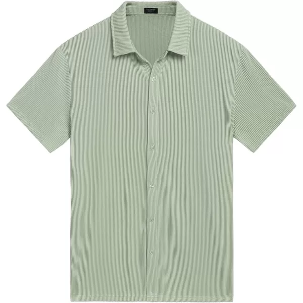 COOFANDY Men's Casual Shirts Short Sleeve Button Down Shirt for Men Wedding Beach Fashion Shirt