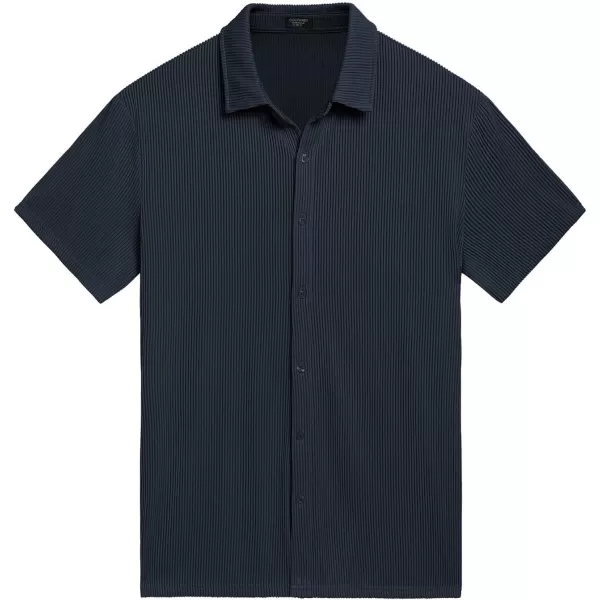 COOFANDY Men's Casual Shirts Short Sleeve Button Down Shirt for Men Wedding Beach Fashion Shirt