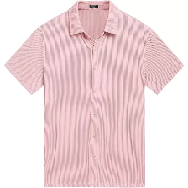 COOFANDY Men's Casual Shirts Short Sleeve Button Down Shirt for Men Wedding Beach Fashion Shirt