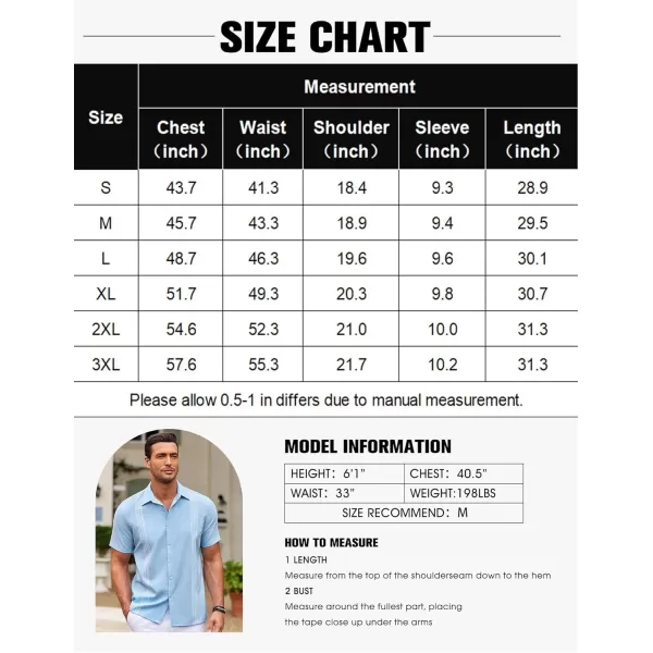 COOFANDY Men's Cuban Guayabera Shirt Short Sleeve Button Down Shirts Casual Summer Beach Shirts