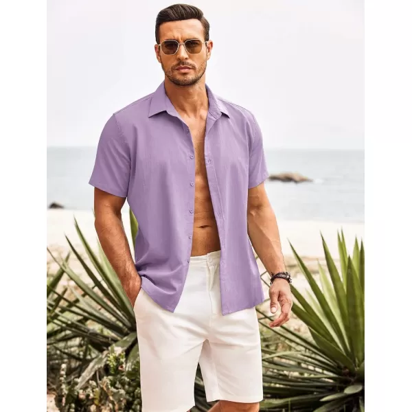 COOFANDY Men's Cuban Guayabera Shirt Short Sleeve Button Down Shirts Casual Summer Beach Shirts