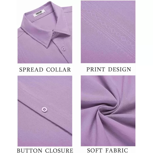 COOFANDY Men's Cuban Guayabera Shirt Short Sleeve Button Down Shirts Casual Summer Beach Shirts