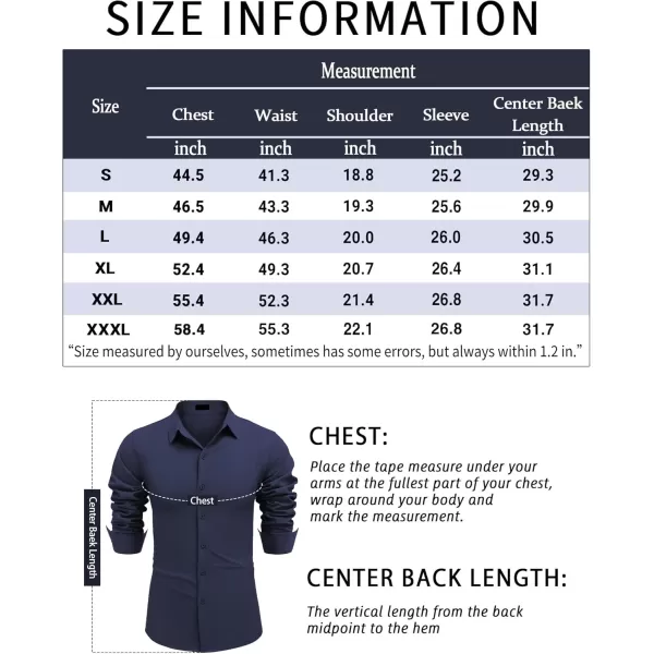 COOFANDY Men's Linen Long Sleeve Button Down Shirts Casual Business Dress Shirt