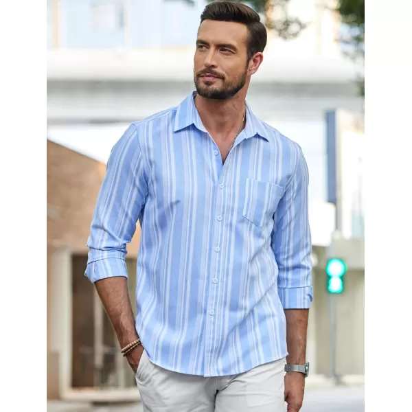 COOFANDY Men's Long Sleeve Button Down Shirt Casual Regular-Fit Oxford Dress Shirts