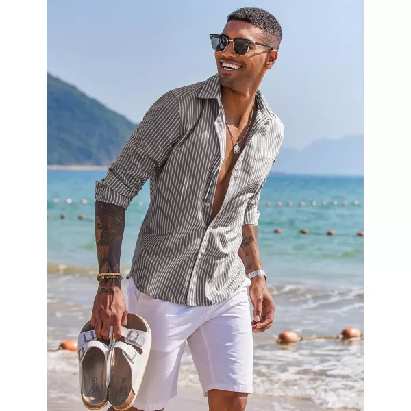 COOFANDY Men's Long Sleeve Button Down Shirt Casual Regular-Fit Oxford Dress Shirts