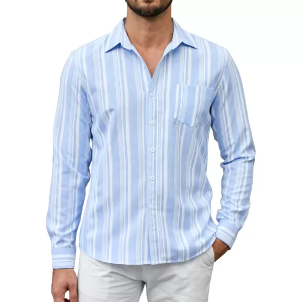 COOFANDY Men's Long Sleeve Button Down Shirt Casual Regular-Fit Oxford Dress Shirts