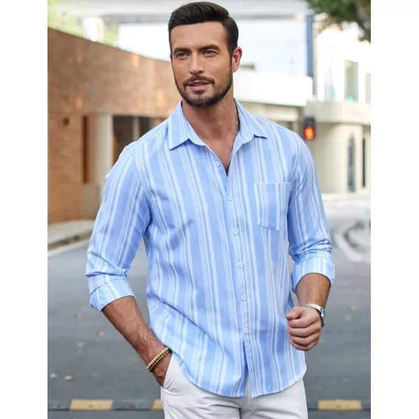 COOFANDY Men's Long Sleeve Button Down Shirt Casual Regular-Fit Oxford Dress Shirts
