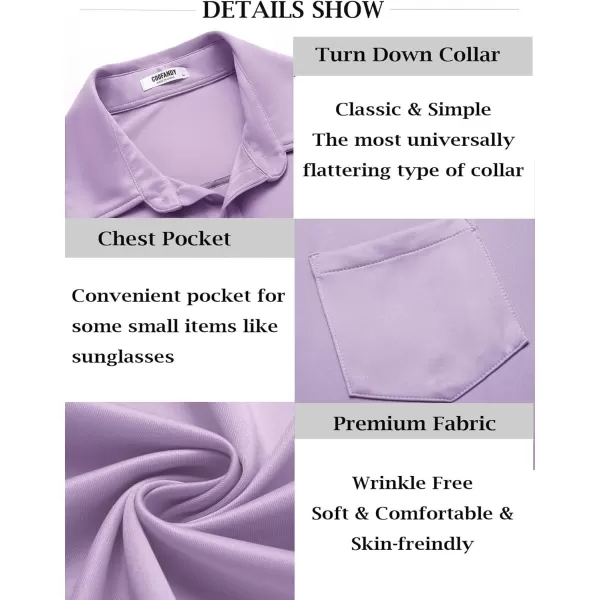 COOFANDY Mens Short Sleeve Casual Button Down Shirts Wrinkle Free Shirt Summer Untucked Dress Shirt with Pocket