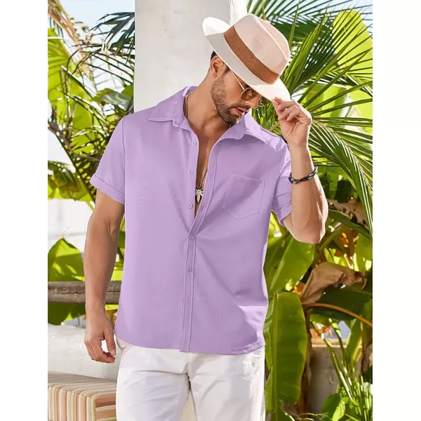 COOFANDY Mens Short Sleeve Casual Button Down Shirts Wrinkle Free Shirt Summer Untucked Dress Shirt with Pocket