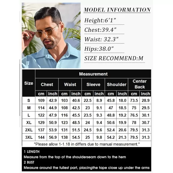 COOFANDY Mens Short Sleeve Casual Button Down Shirts Wrinkle Free Shirt Summer Untucked Dress Shirt with Pocket