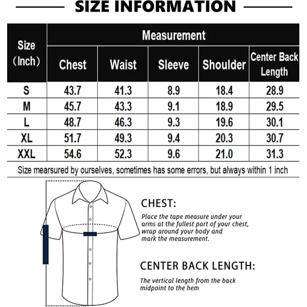 COOFANDY Men's Short Sleeve Oxford Dress Shirt Chambray Button Down Work Shirt Casual Plaid Collar Shirts