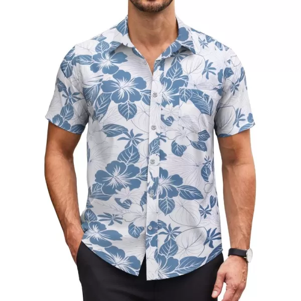 COOFANDY 2024 Hawaiian Shirts for Men Short Sleeve Button Up Tropical Summer Beach Shirt with Pocket