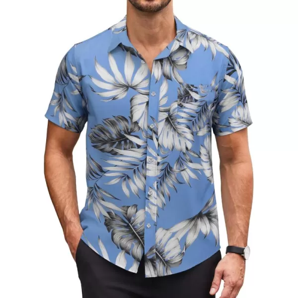 COOFANDY 2024 Hawaiian Shirts for Men Short Sleeve Button Up Tropical Summer Beach Shirt with Pocket