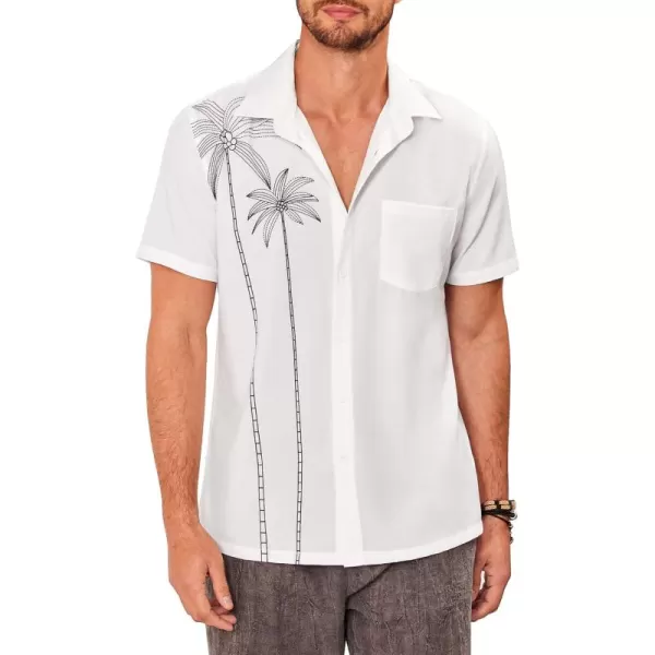 COOFANDY 2024 Hawaiian Shirts for Men Short Sleeve Button Up Tropical Summer Beach Shirt with Pocket