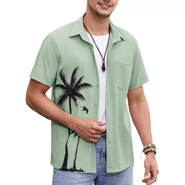 COOFANDY 2024 Hawaiian Shirts for Men Short Sleeve Button Up Tropical Summer Beach Shirt with Pocket