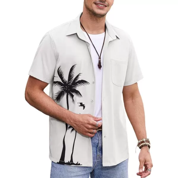 COOFANDY 2024 Hawaiian Shirts for Men Short Sleeve Button Up Tropical Summer Beach Shirt with Pocket