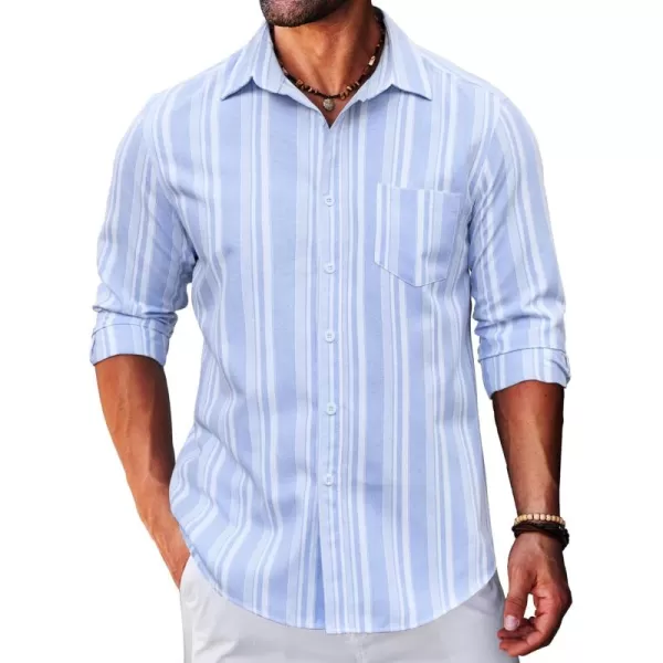COOFANDY Men's Long Sleeve Button Down Shirt Casual Regular-Fit Oxford Dress Shirts