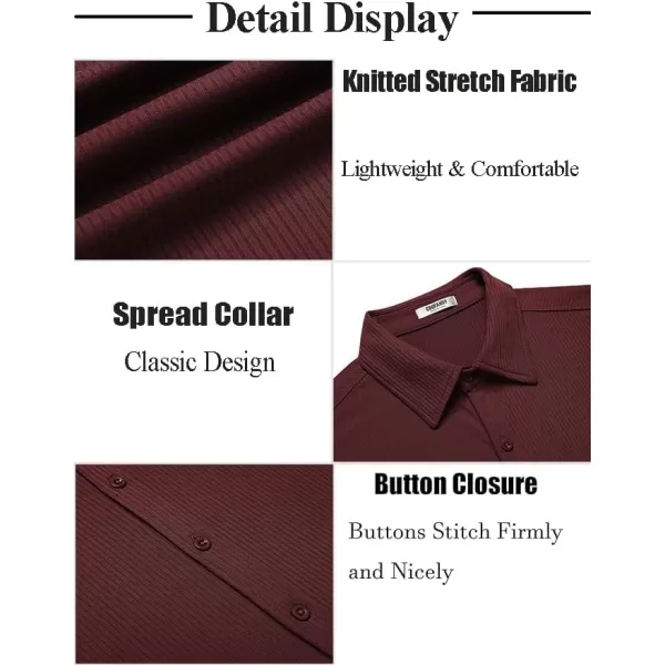 COOFANDY Mens Button Down Shirts Short Sleeve Casual Summer Beach Shirts Textured Shirt