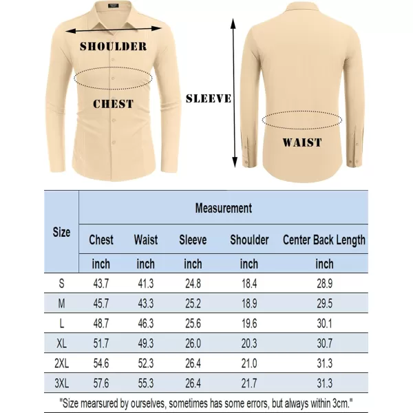 COOFANDY Men's Cuban Guayabera Shirt Long Sleeve Casual Button Down Shirts Beach Linen Shirt