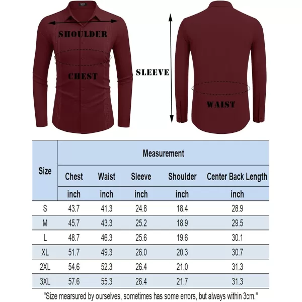 COOFANDY Men's Cuban Guayabera Shirt Long Sleeve Casual Button Down Shirts Beach Linen Shirt