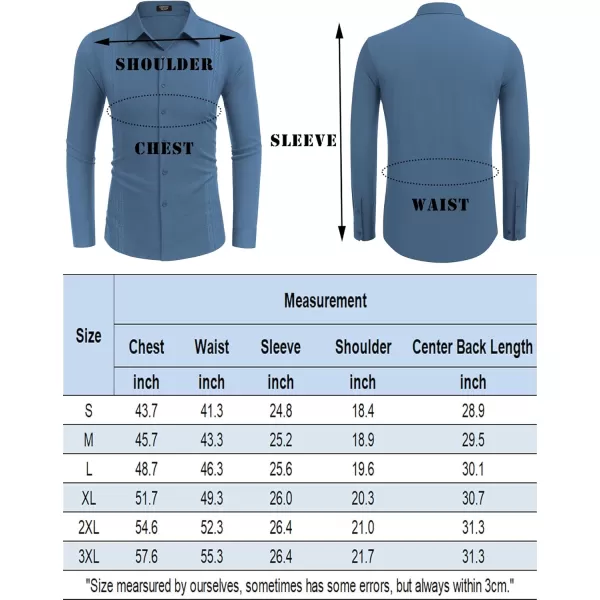 COOFANDY Men's Cuban Guayabera Shirt Long Sleeve Casual Button Down Shirts Beach Linen Shirt