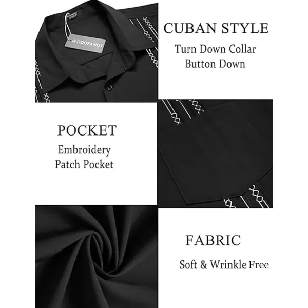 COOFANDY Men's Cuban Guayabera Shirts Casual Button Down Long Sleeve Summer Beach Shirt