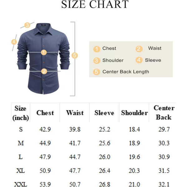 COOFANDY Men's Long Sleeve Denim Shirt Casual Button Down Untucked Shirts Lightweight Jacket