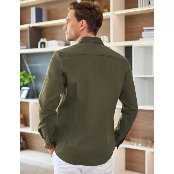 COOFANDY Men's Long Sleeve Denim Shirt Casual Button Down Untucked Shirts Lightweight Jacket
