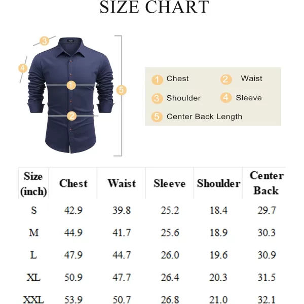 COOFANDY Men's Long Sleeve Denim Shirt Casual Button Down Untucked Shirts Lightweight Jacket