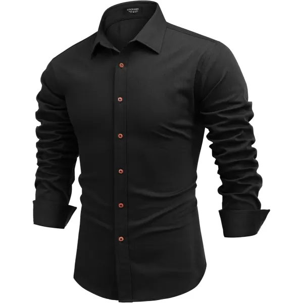 COOFANDY Men's Long Sleeve Denim Shirt Casual Button Down Untucked Shirts Lightweight Jacket
