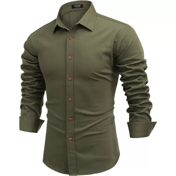 COOFANDY Men's Long Sleeve Denim Shirt Casual Button Down Untucked Shirts Lightweight Jacket