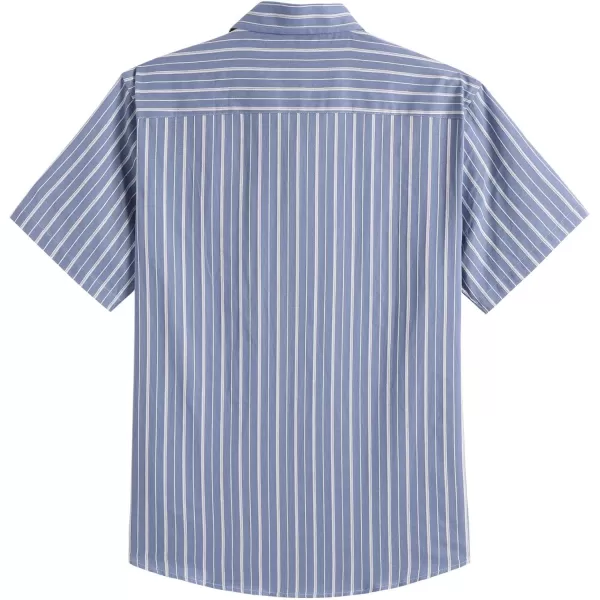 COOFANDY Men's Short Sleeve Button Down Shirt Plaid Shirt Regular Fit Button Up Shirts