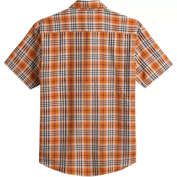 COOFANDY Men's Short Sleeve Button Down Shirt Plaid Shirt Regular Fit Button Up Shirts