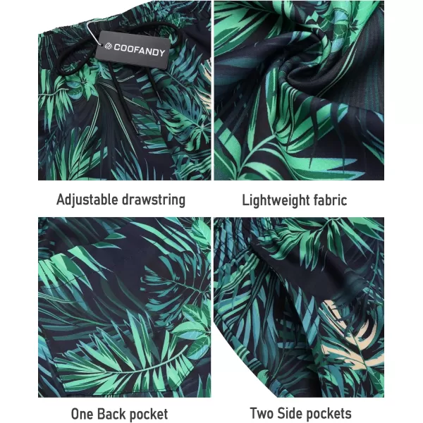 COOFANDY Men's Swim Trunks Board Shorts Summer Beach Shorts Swimsuit Swimwear for Men - No Liner