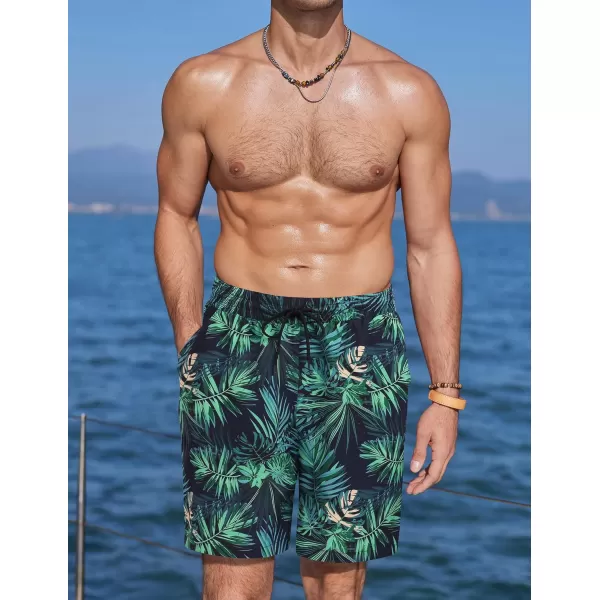 COOFANDY Men's Swim Trunks Board Shorts Summer Beach Shorts Swimsuit Swimwear for Men - No Liner