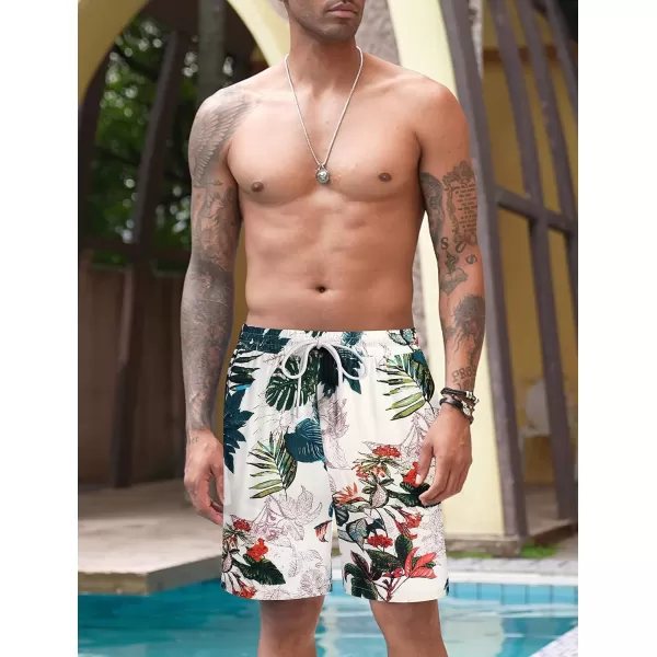 COOFANDY Men's Swim Trunks Board Shorts Summer Beach Shorts Swimsuit Swimwear for Men - No Liner