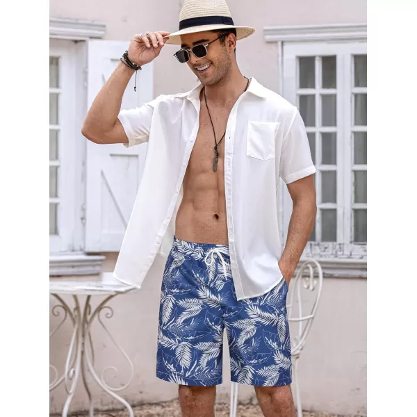COOFANDY Men's Swim Trunks Board Shorts Summer Beach Shorts Swimsuit Swimwear for Men - No Liner