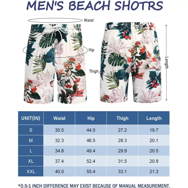 COOFANDY Men's Swim Trunks Board Shorts Summer Beach Shorts Swimsuit Swimwear for Men - No Liner