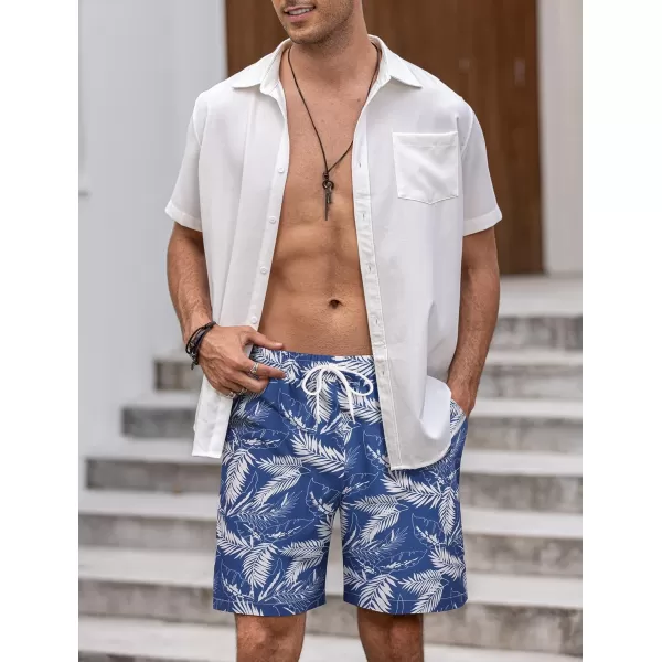 COOFANDY Men's Swim Trunks Board Shorts Summer Beach Shorts Swimsuit Swimwear for Men - No Liner
