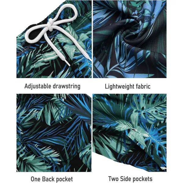 COOFANDY Men's Swim Trunks Board Shorts Summer Beach Shorts Swimsuit Swimwear for Men - No Liner