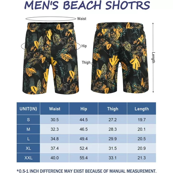 COOFANDY Men's Swim Trunks Board Shorts Summer Beach Shorts Swimsuit Swimwear for Men - No Liner