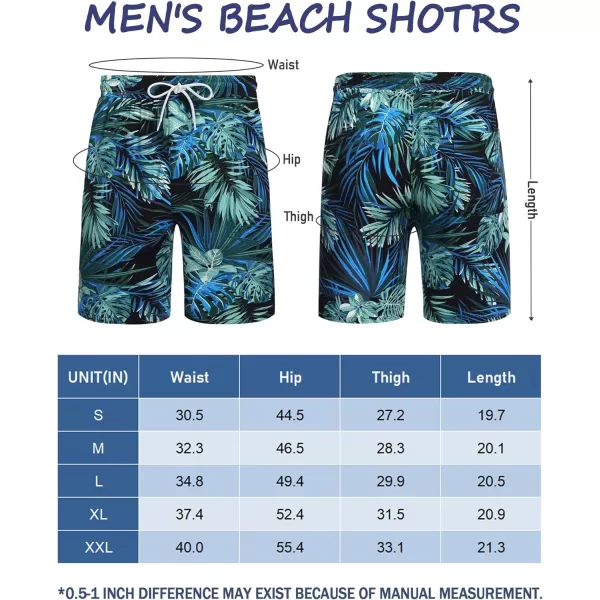 COOFANDY Men's Swim Trunks Board Shorts Summer Beach Shorts Swimsuit Swimwear for Men - No Liner