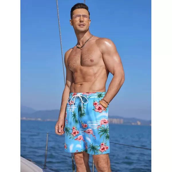 COOFANDY Men's Swim Trunks Board Shorts Summer Beach Shorts Swimsuit Swimwear for Men - No Liner